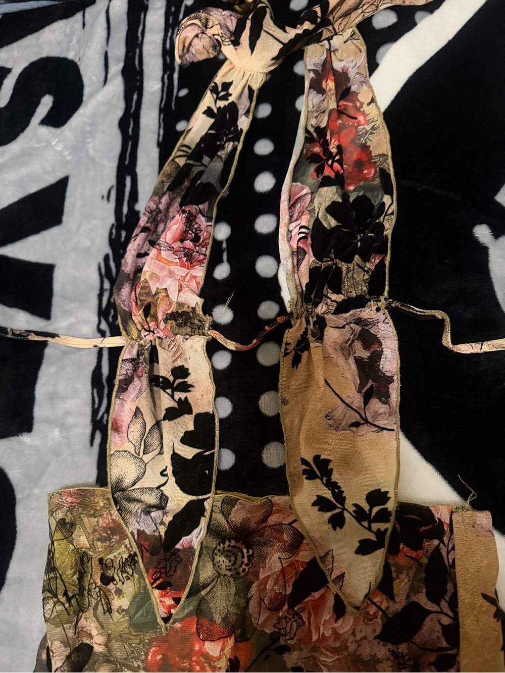 Floral Pattern Women’s set in Beige and Pink